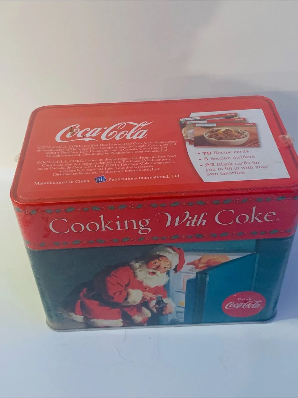 Coca-Cola COOKING WITH COKE Tin Recipe Collection 78 Cards NEW SEALED!